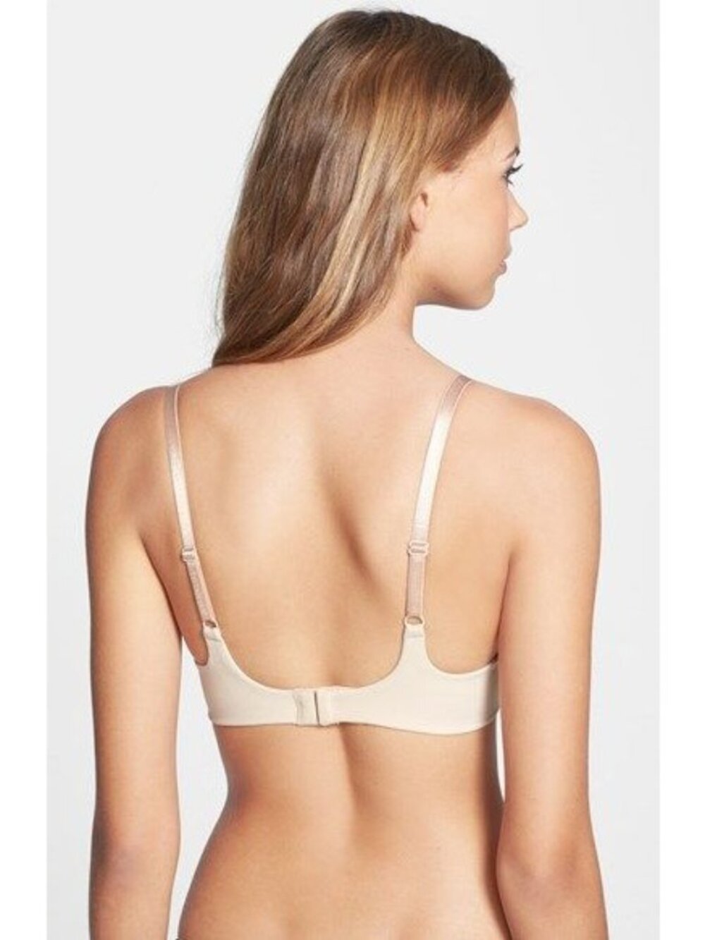 🆕WACOAL How Perfect Seamless Soft Cup Wireless Bra 36DD Beige #852189 - Picture 3 of 11
